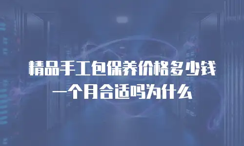 精品手工包保养价格多少钱一个月合适吗为什么
