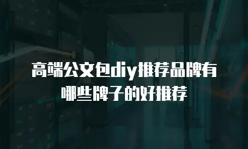 高端公文包diy推荐品牌有哪些牌子的好推荐