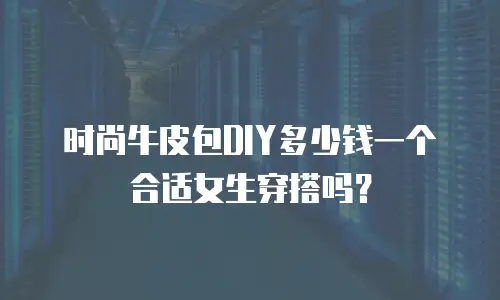 时尚牛皮包DIY多少钱一个合适女生穿搭吗？