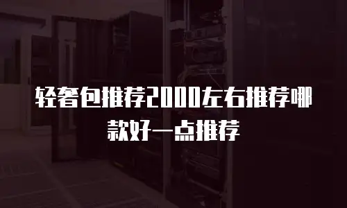 轻奢包推荐2000左右推荐哪款好一点推荐