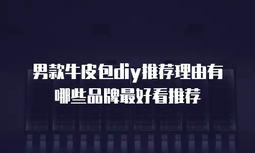 男款牛皮包diy推荐理由有哪些品牌最好看推荐