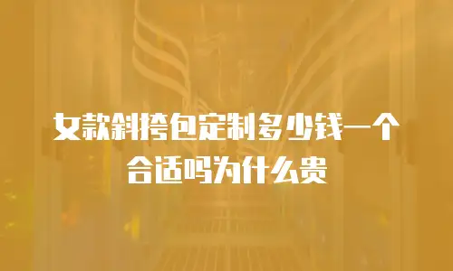 女款斜挎包定制多少钱一个合适吗为什么贵