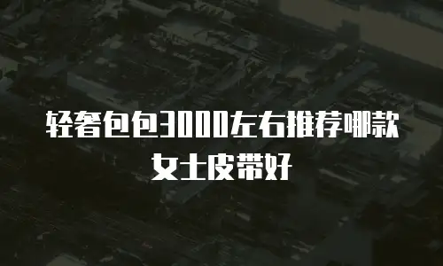 轻奢包包3000左右推荐哪款女士皮带好