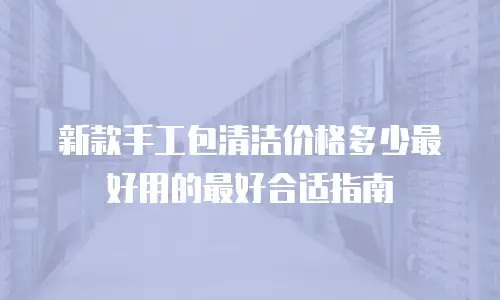 新款手工包清洁价格多少最好用的最好合适指南