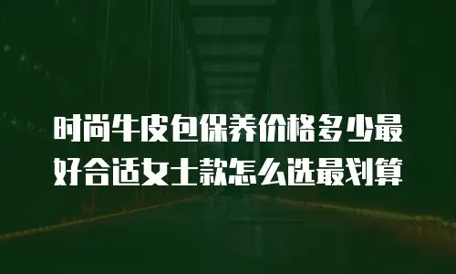 时尚牛皮包保养价格多少最好合适女士款怎么选最划算