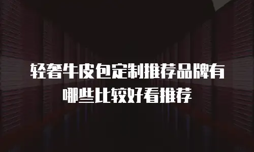 轻奢牛皮包定制推荐品牌有哪些比较好看推荐