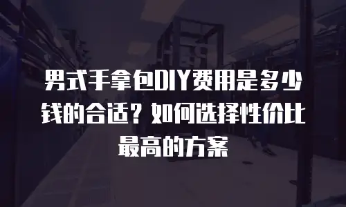 男式手拿包DIY费用是多少钱的合适？如何选择性价比最高的方案