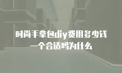 时尚手拿包diy费用多少钱一个合适吗为什么