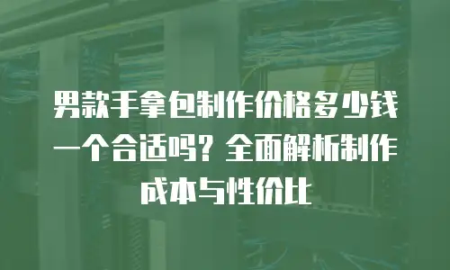 男款手拿包制作价格多少钱一个合适吗？全面解析制作成本与性价比