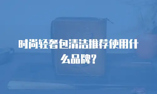 时尚轻奢包清洁推荐使用什么品牌？