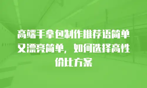高端手拿包制作推荐语简单又漂亮简单，如何选择高性价比方案