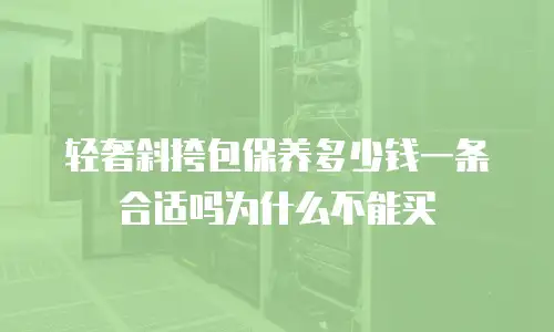 轻奢斜挎包保养多少钱一条合适吗为什么不能买