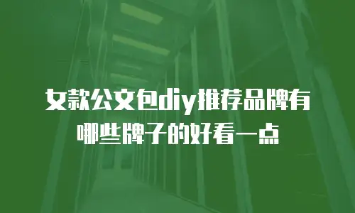 女款公文包diy推荐品牌有哪些牌子的好看一点