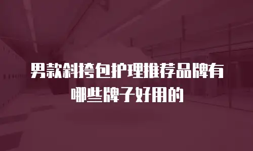男款斜挎包护理推荐品牌有哪些牌子好用的