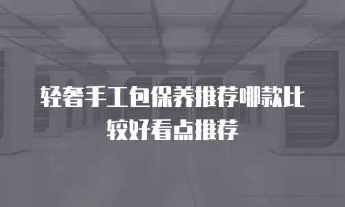 轻奢手工包保养推荐哪款比较好看点推荐