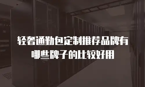 轻奢通勤包定制推荐品牌有哪些牌子的比较好用