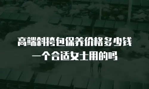 高端斜挎包保养价格多少钱一个合适女士用的吗
