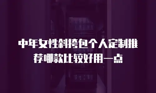 中年女性斜挎包个人定制推荐哪款比较好用一点