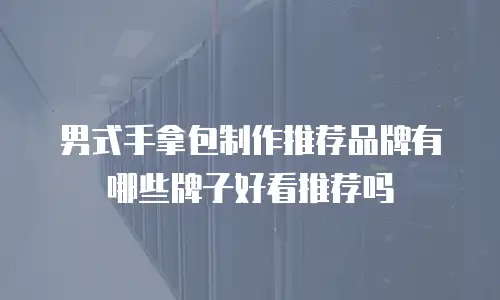 男式手拿包制作推荐品牌有哪些牌子好看推荐吗