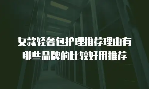 女款轻奢包护理推荐理由有哪些品牌的比较好用推荐