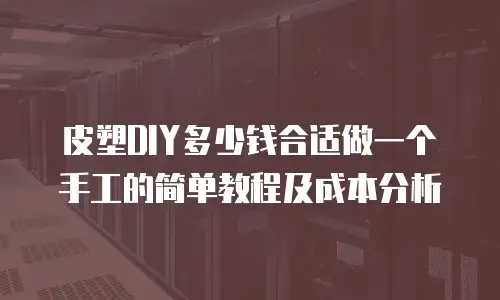 皮塑DIY多少钱合适做一个手工的简单教程及成本分析