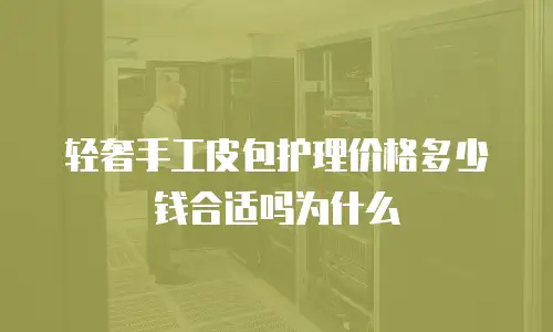 轻奢手工皮包护理价格多少钱合适吗为什么