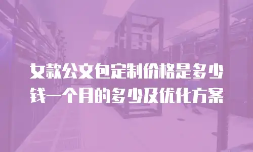 女款公文包定制价格是多少钱一个月的多少及优化方案