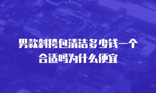 男款斜挎包清洁多少钱一个合适吗为什么便宜