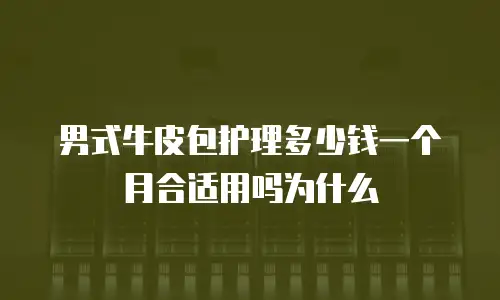 男式牛皮包护理多少钱一个月合适用吗为什么