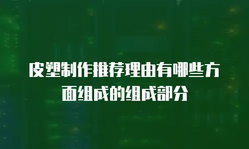皮塑制作推荐理由有哪些方面组成的组成部分