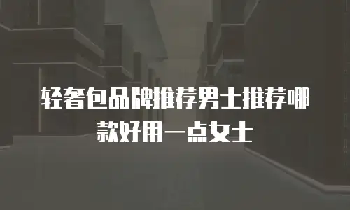 轻奢包品牌推荐男士推荐哪款好用一点女士