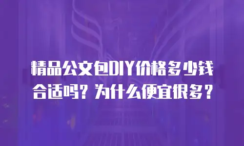 精品公文包DIY价格多少钱合适吗？为什么便宜很多？