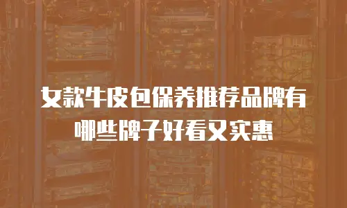 女款牛皮包保养推荐品牌有哪些牌子好看又实惠