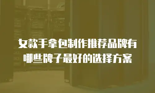 女款手拿包制作推荐品牌有哪些牌子最好的选择方案