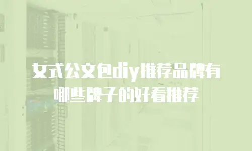 女式公文包diy推荐品牌有哪些牌子的好看推荐