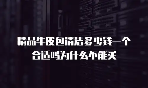 精品牛皮包清洁多少钱一个合适吗为什么不能买