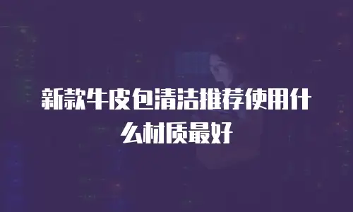 新款牛皮包清洁推荐使用什么材质最好