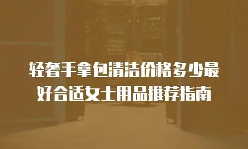 轻奢手拿包清洁价格多少最好合适女士用品推荐指南