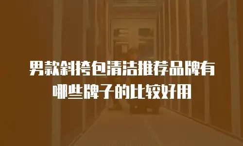 男款斜挎包清洁推荐品牌有哪些牌子的比较好用