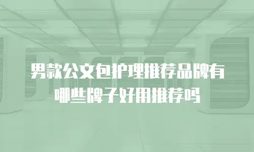 男款公文包护理推荐品牌有哪些牌子好用推荐吗