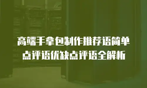高端手拿包制作推荐语简单点评语优缺点评语全解析