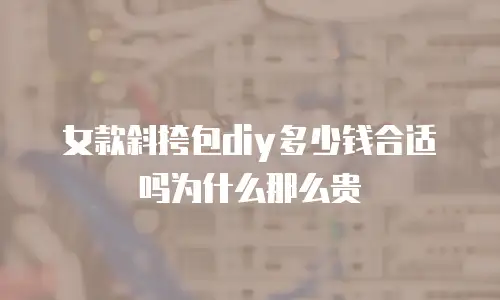 女款斜挎包diy多少钱合适吗为什么那么贵