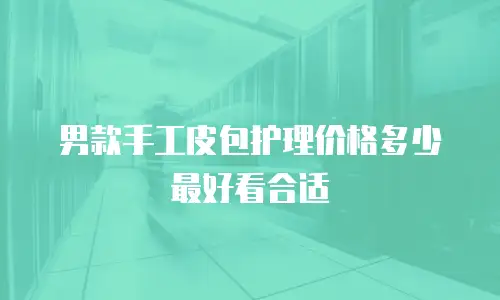 男款手工皮包护理价格多少最好看合适