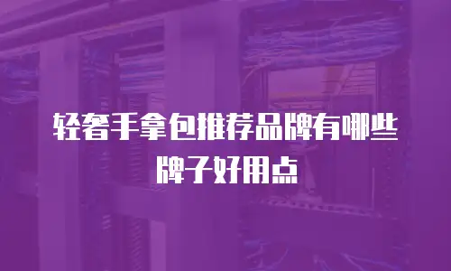 轻奢手拿包推荐品牌有哪些牌子好用点
