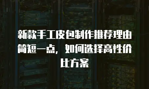 新款手工皮包制作推荐理由简短一点，如何选择高性价比方案