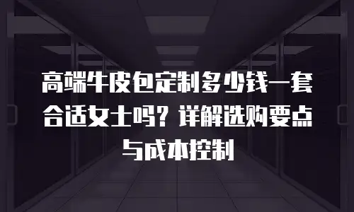 高端牛皮包定制多少钱一套合适女士吗？详解选购要点与成本控制