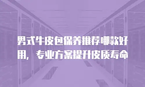 男式牛皮包保养推荐哪款好用，专业方案提升皮质寿命