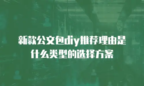 新款公文包diy推荐理由是什么类型的选择方案