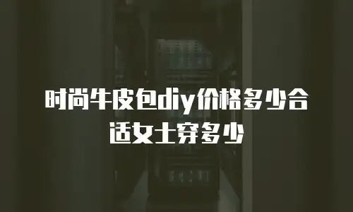 时尚牛皮包diy价格多少合适女士穿多少