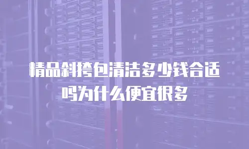 精品斜挎包清洁多少钱合适吗为什么便宜很多